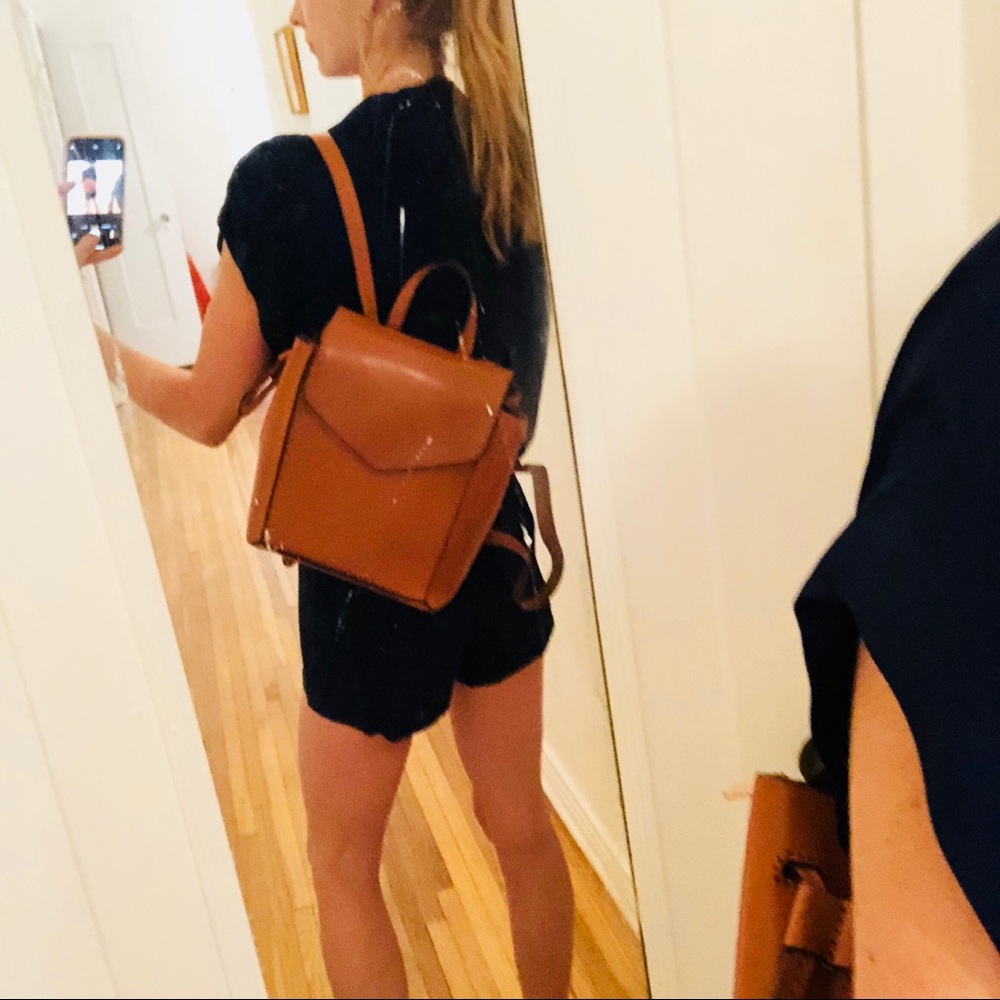 Loeffler Randall Leather Backpack $595 - Picture 7 of 8